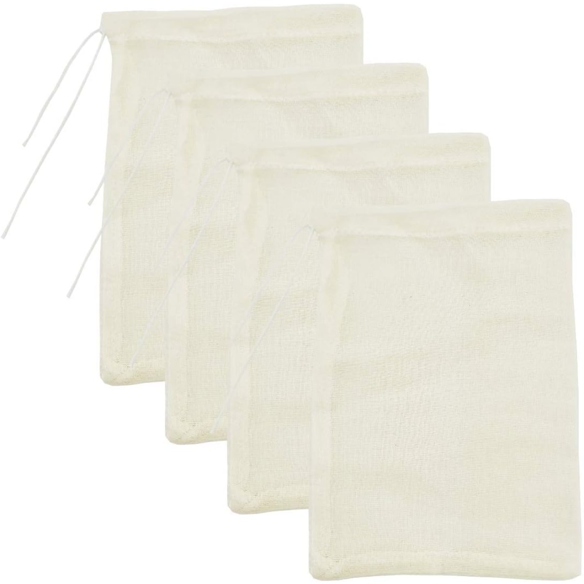Coffee Tea Bags - 4 Pcs Food Grade Cotton Filter