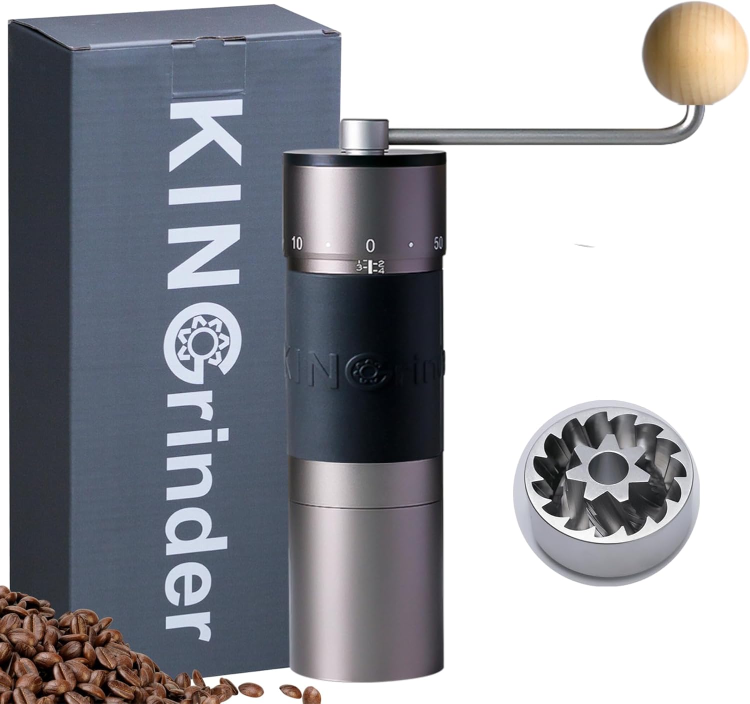 French Press Coffee & Tea - Precision Manual Coffee Grinder with 16μm