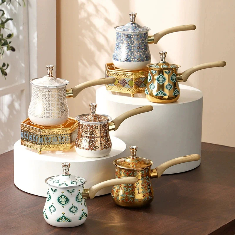 Coffee Tea Pots - Stainless Steel Coffee Pot with Lid