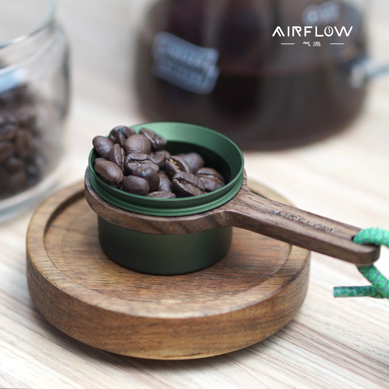 Coffee Tea And Sugar Set - AIRFLOW 12g Wooden Handle Coffee Scoops