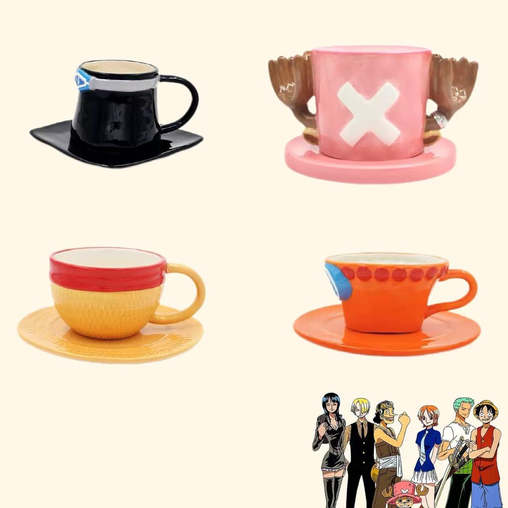 Coffee Tea Box - One Piece Character Ceramic Cup Saucer