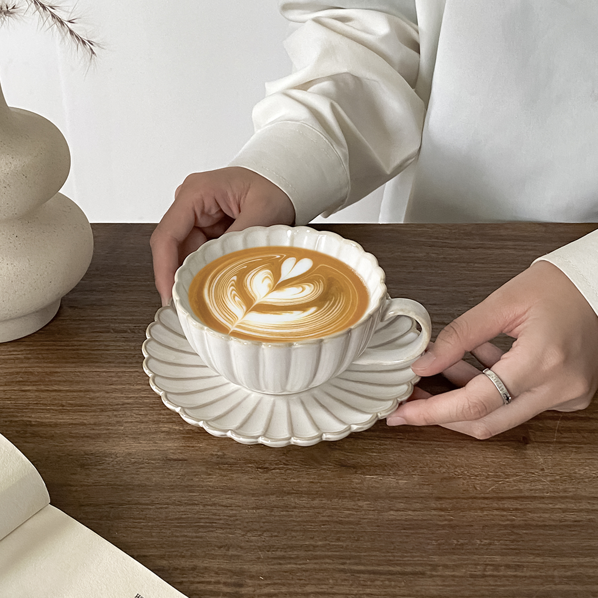 Coffee Tea Drink - 1 Set of Ceramic Japanese-Style Cups