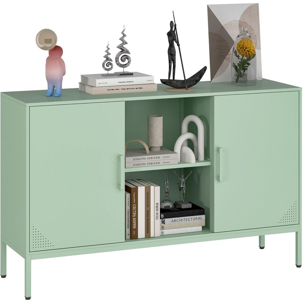 Coffee & Tea Garden Lincoln Menu - Green 65 Inch TV Stand with