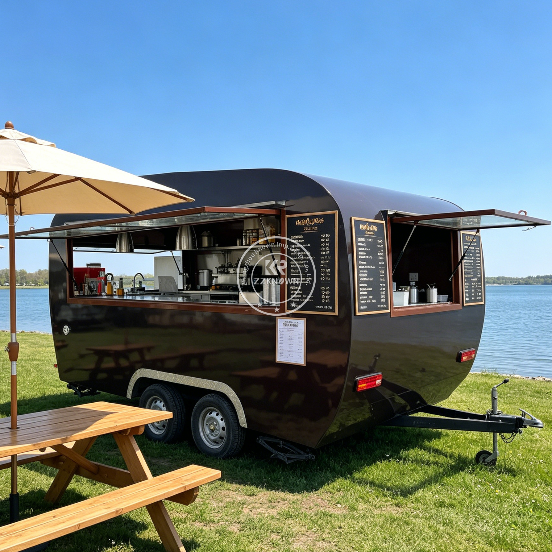 Coffee Tea Van - Street Stainless Steel Mobile Snack Bubble