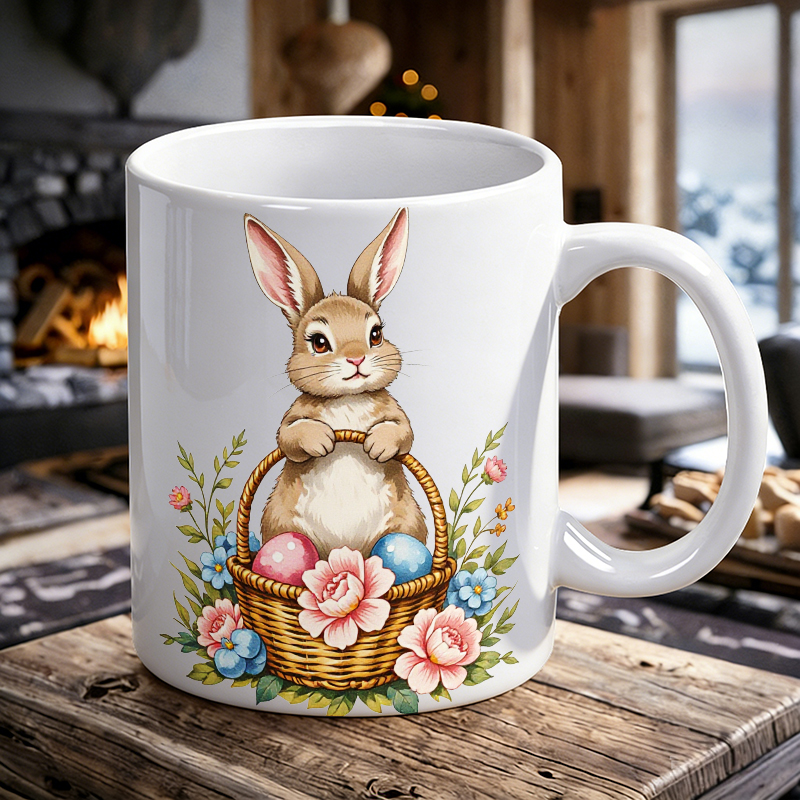 1PCS Easter Bunny Egg Basket C - Coffee Tea Gift Basket 评论和价格