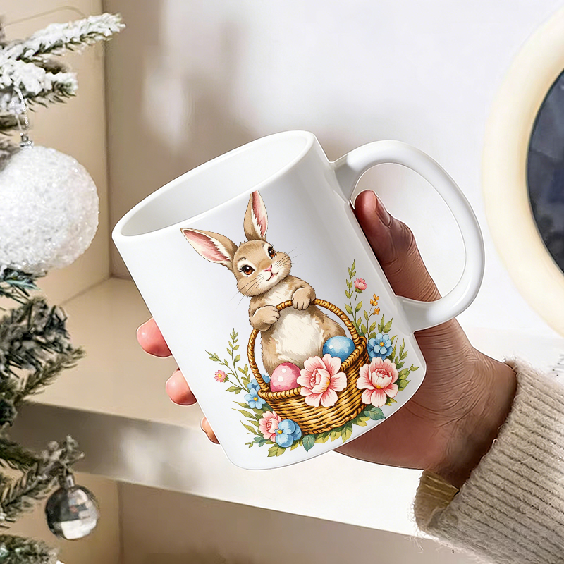 1PCS Easter Bunny Egg Basket C - Coffee Tea Gift Basket 评论和价格