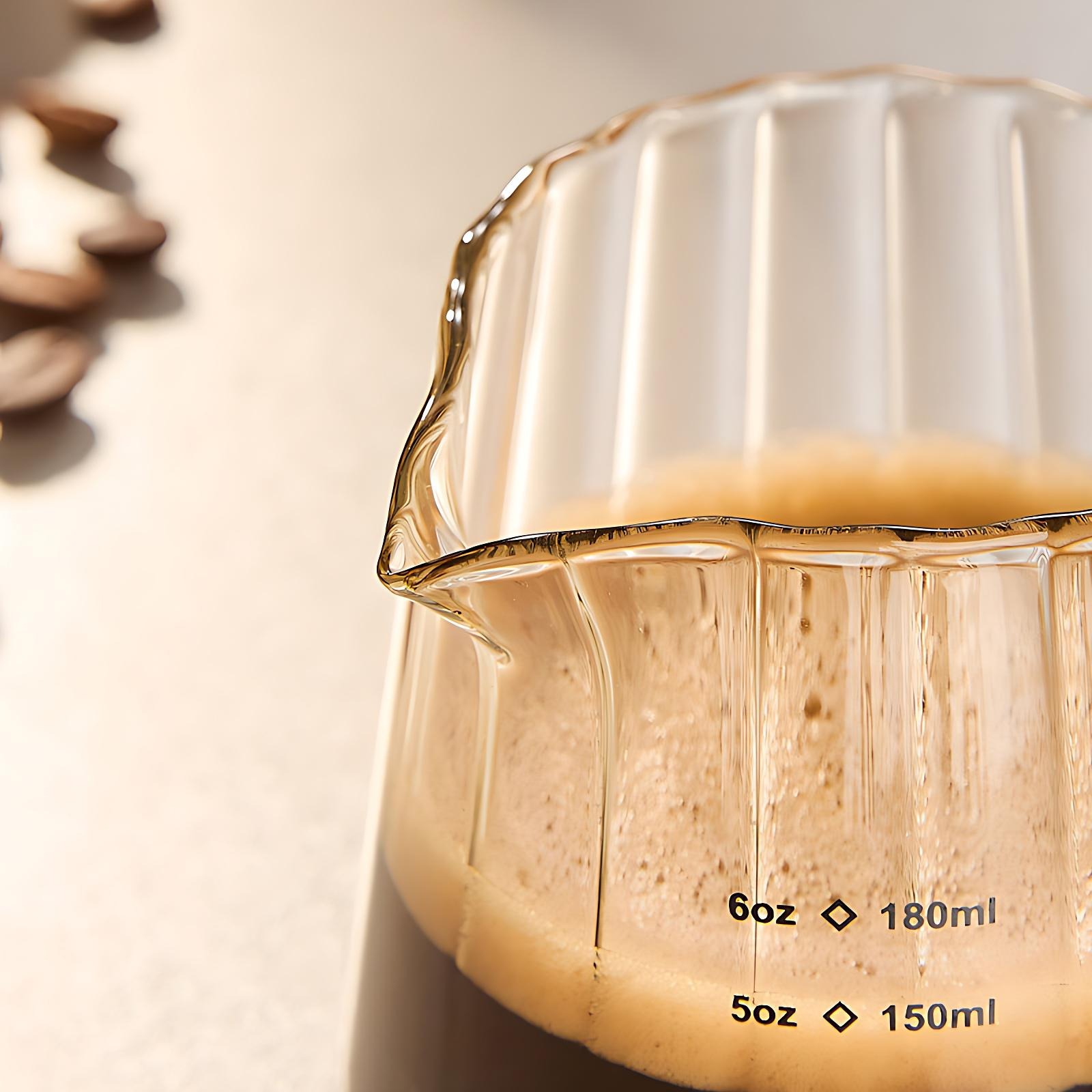 OANKR 6 oz Glass Measuring Cup - Coffee And Tea Glass 评论和价格