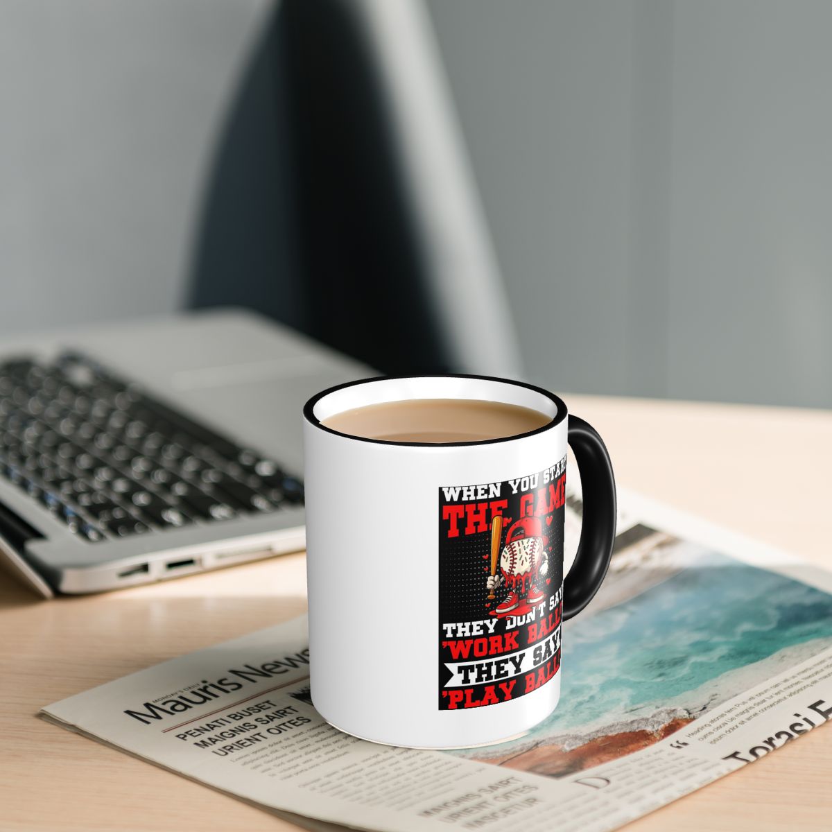 They Say Play Ball Baseball Qu - Tea Coffee Quotes Sayings 评论和价格