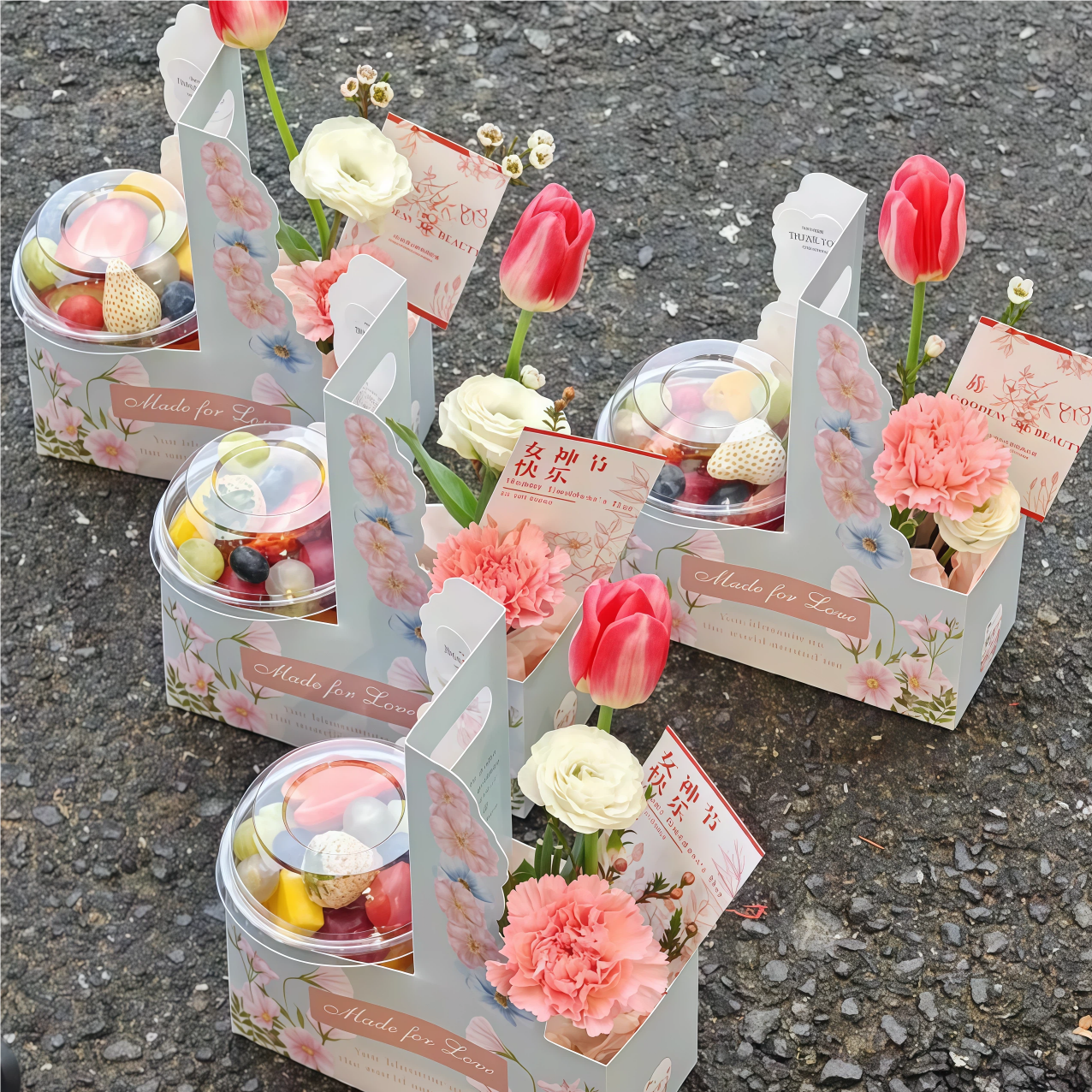 Handheld Coffee Flower Box Tea - Coffee Tea Gift Basket 评论和价格