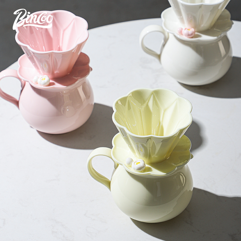 Bincoo-Ceramic Hand Brewing Po - Coffee Tea Pots 评论和价格
