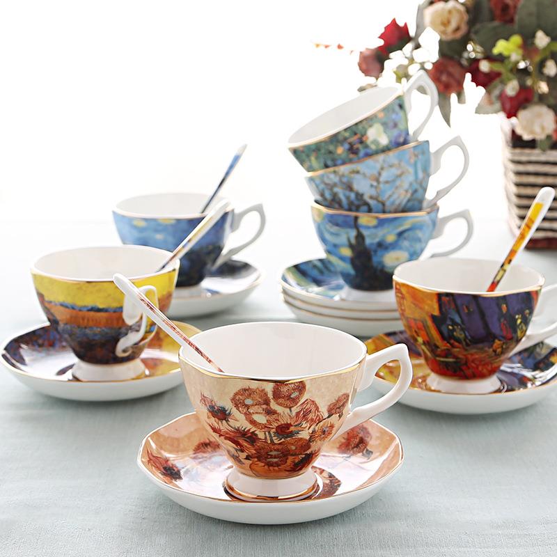 Van Gogh Starry Night European - Coffee Tea Van 评论和价格