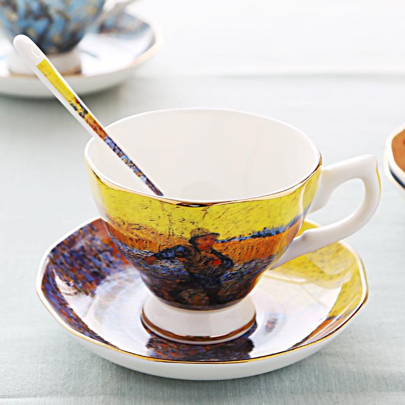 Van Gogh Starry Night European - Coffee Tea Van 评论和价格