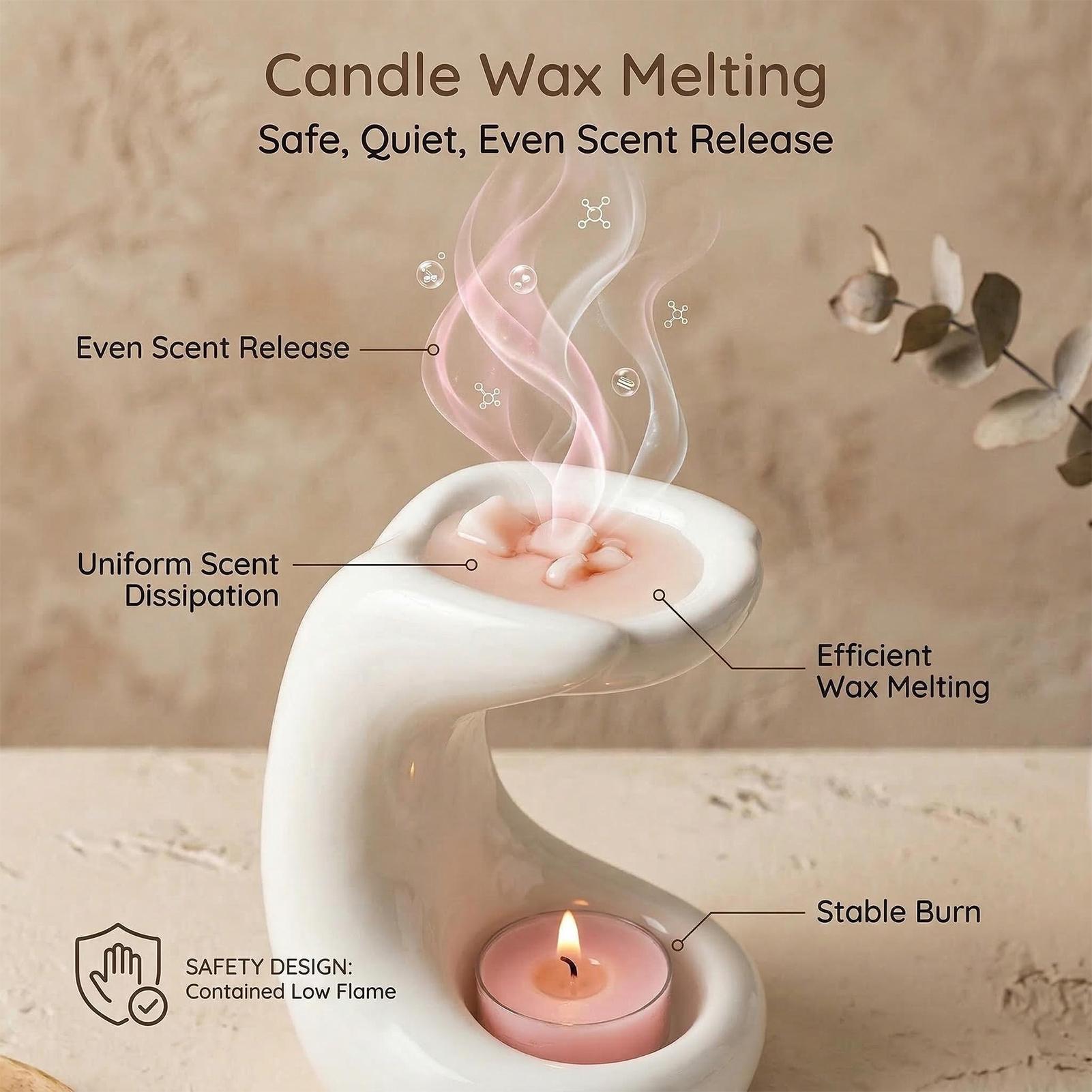 Tealight Wax Melt Warmer Palm  - Coffee Tea Warmer 评论和价格