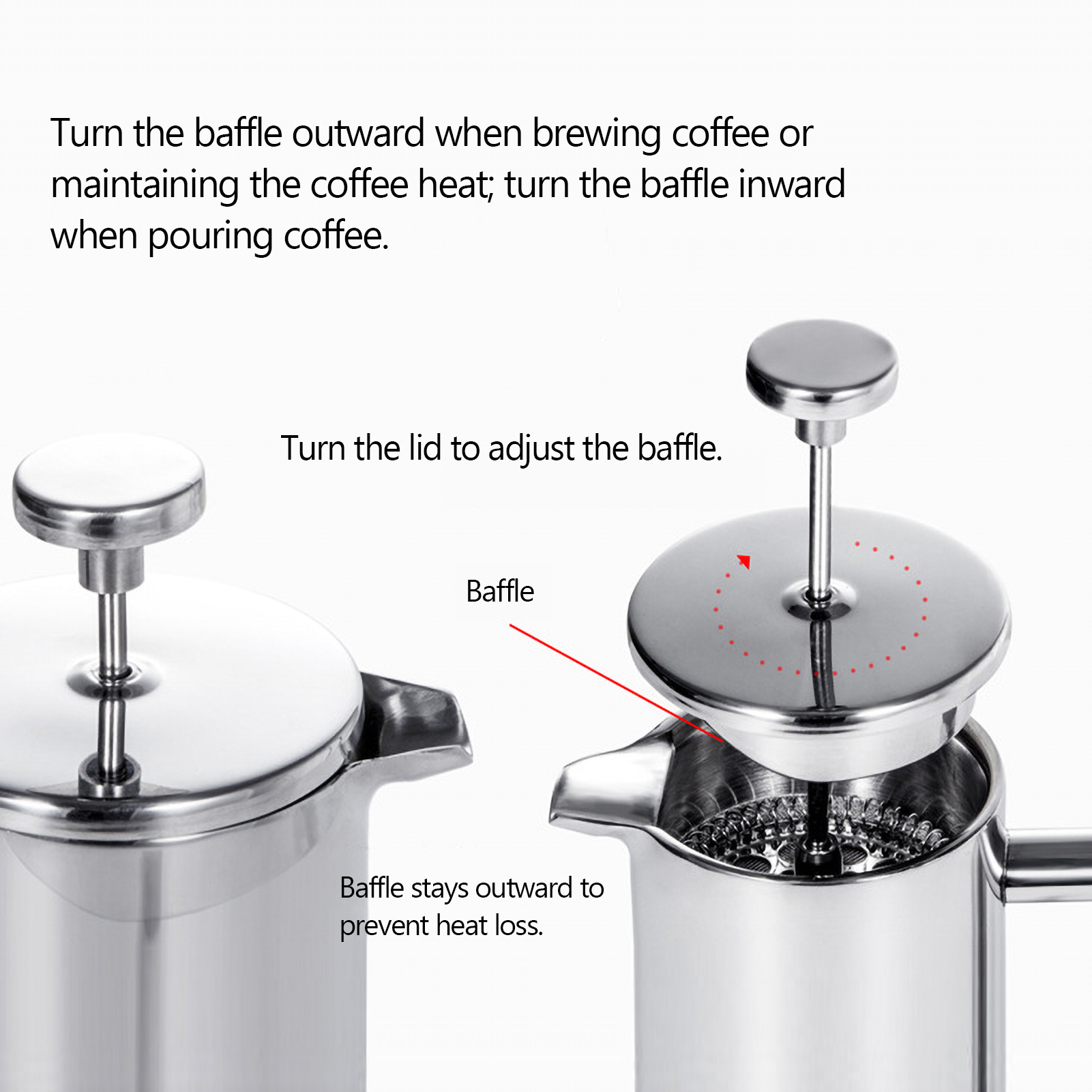 350ml/800ml/1000ml French Pres - French Press Coffee & Tea 评论和价格