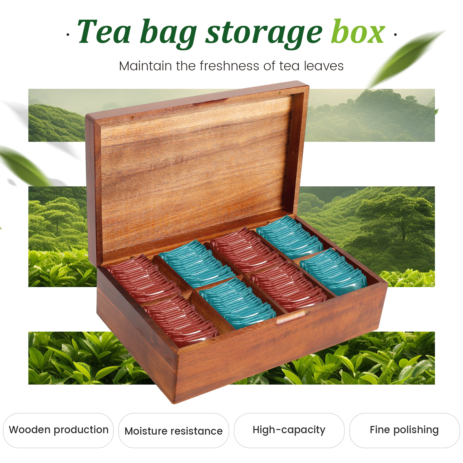 Tea Box Storage Hotel Tea Bag  - Coffee Tea Station 评论和价格