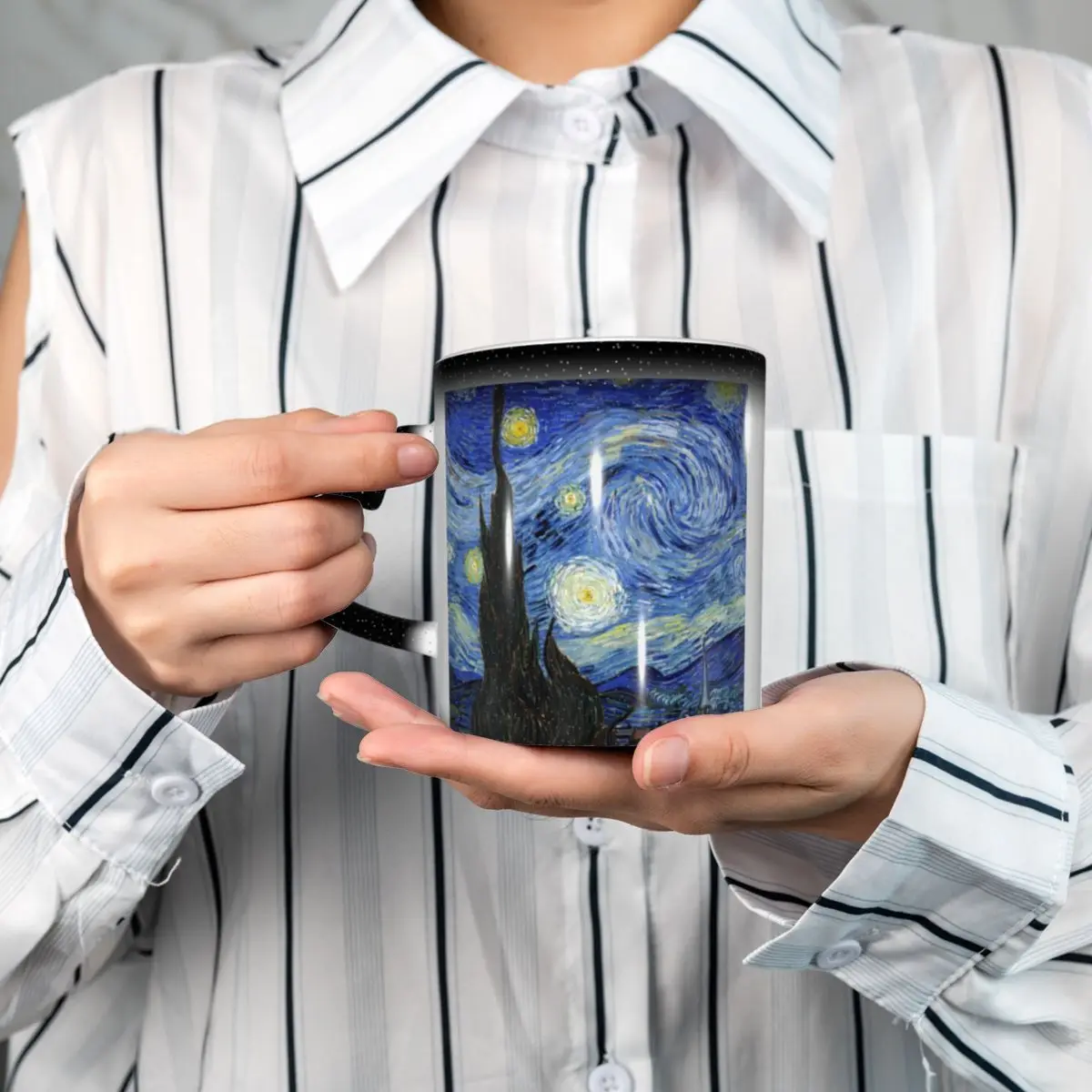Van Gogh Mug Funny Ceramic Cof - Coffee Tea Van 评论和价格