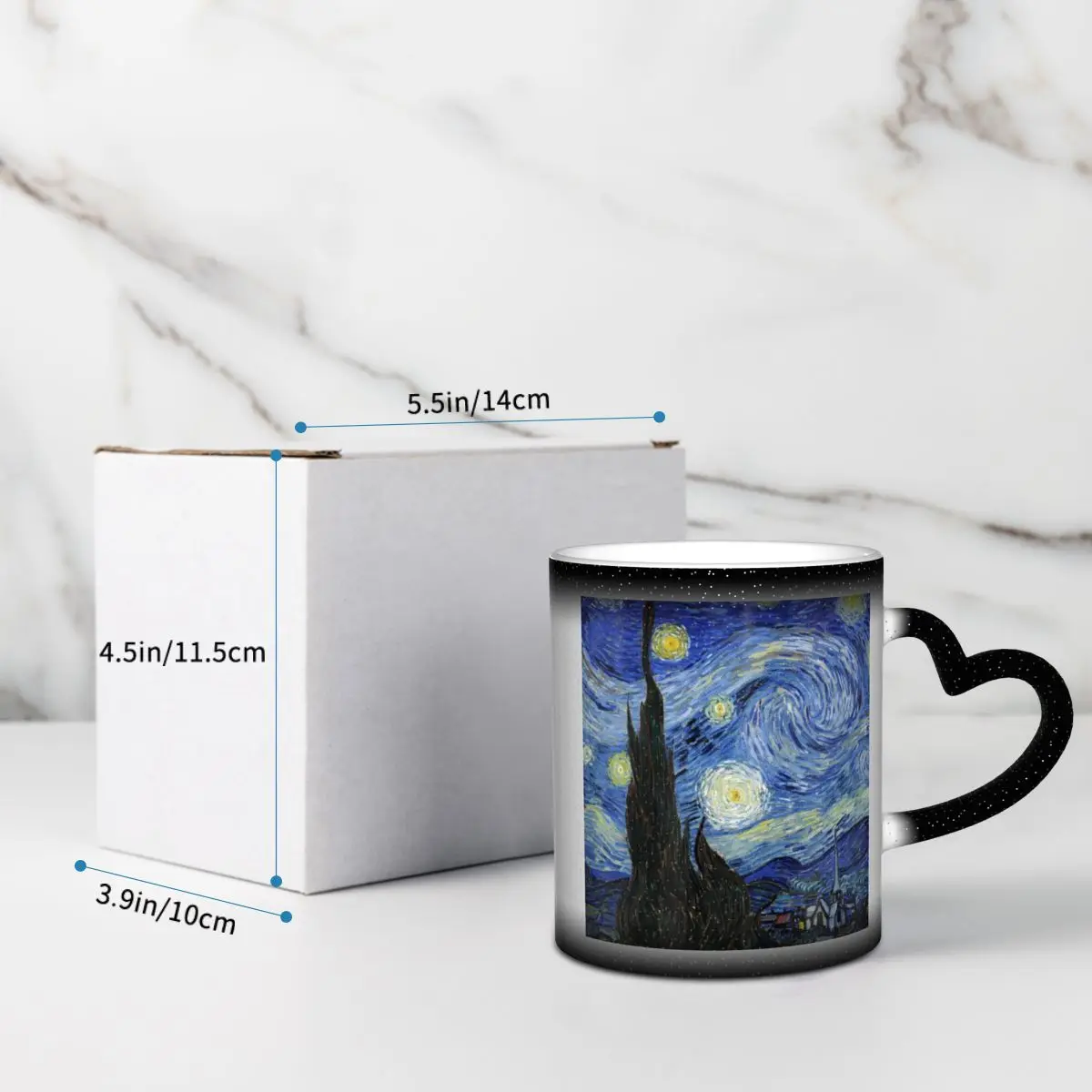 Van Gogh Mug Funny Ceramic Cof - Coffee Tea Van 评论和价格