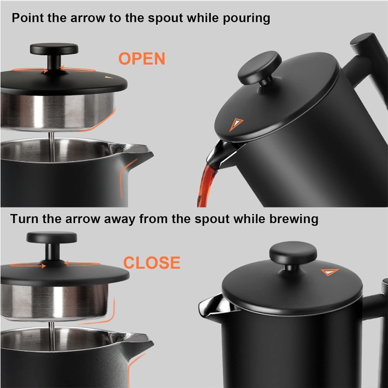 French Press Coffee Maker 34 O - French Press Coffee & Tea 评论和价格