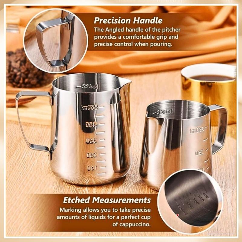 Milk Frothing Pitcher Stainles - Barista Milk Jug 评论和价格