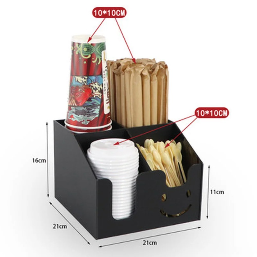 Home Decor Black Acrylic Cup H - Coffee Tea Box 评论和价格