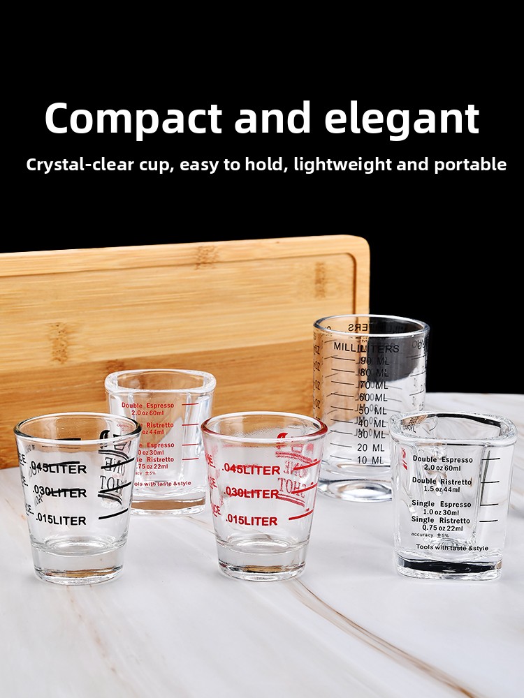 Glass Ounce Cup Double Headed  - Coffee And Tea Glass 评论和价格
