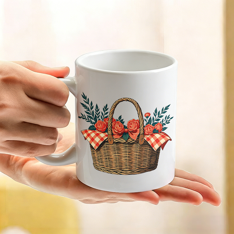 Cup & Mug Set, Country Rose Fl - Coffee Tea Gift Basket 评论和价格
