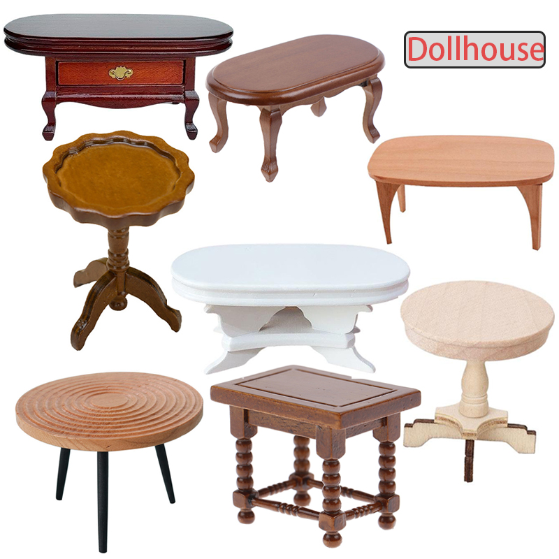 1:12 Dollhouse Miniature Round - Coffee Tea 评论和价格