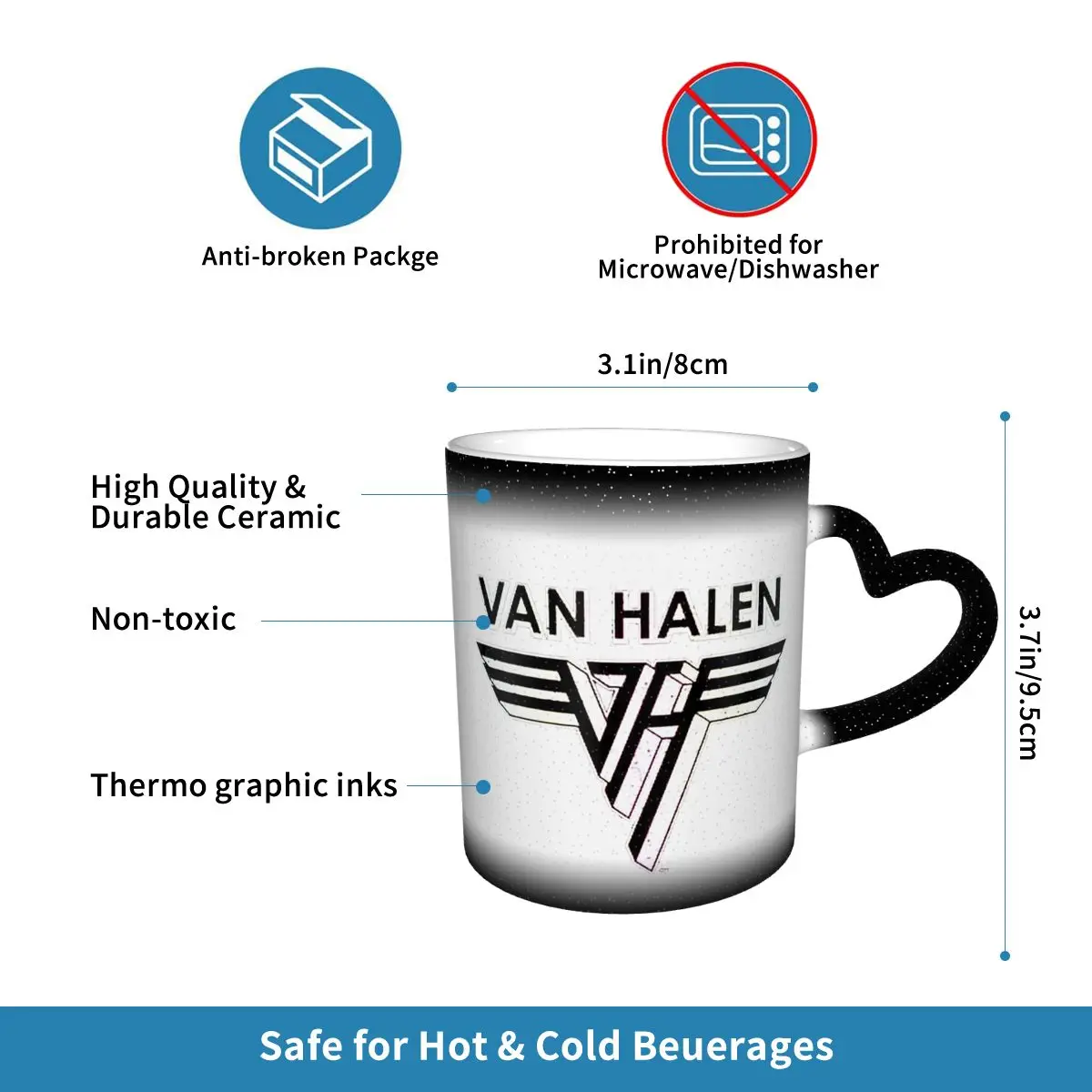 Van Halen 5150 Logo Mug Funny  - Coffee Tea Van 评论和价格