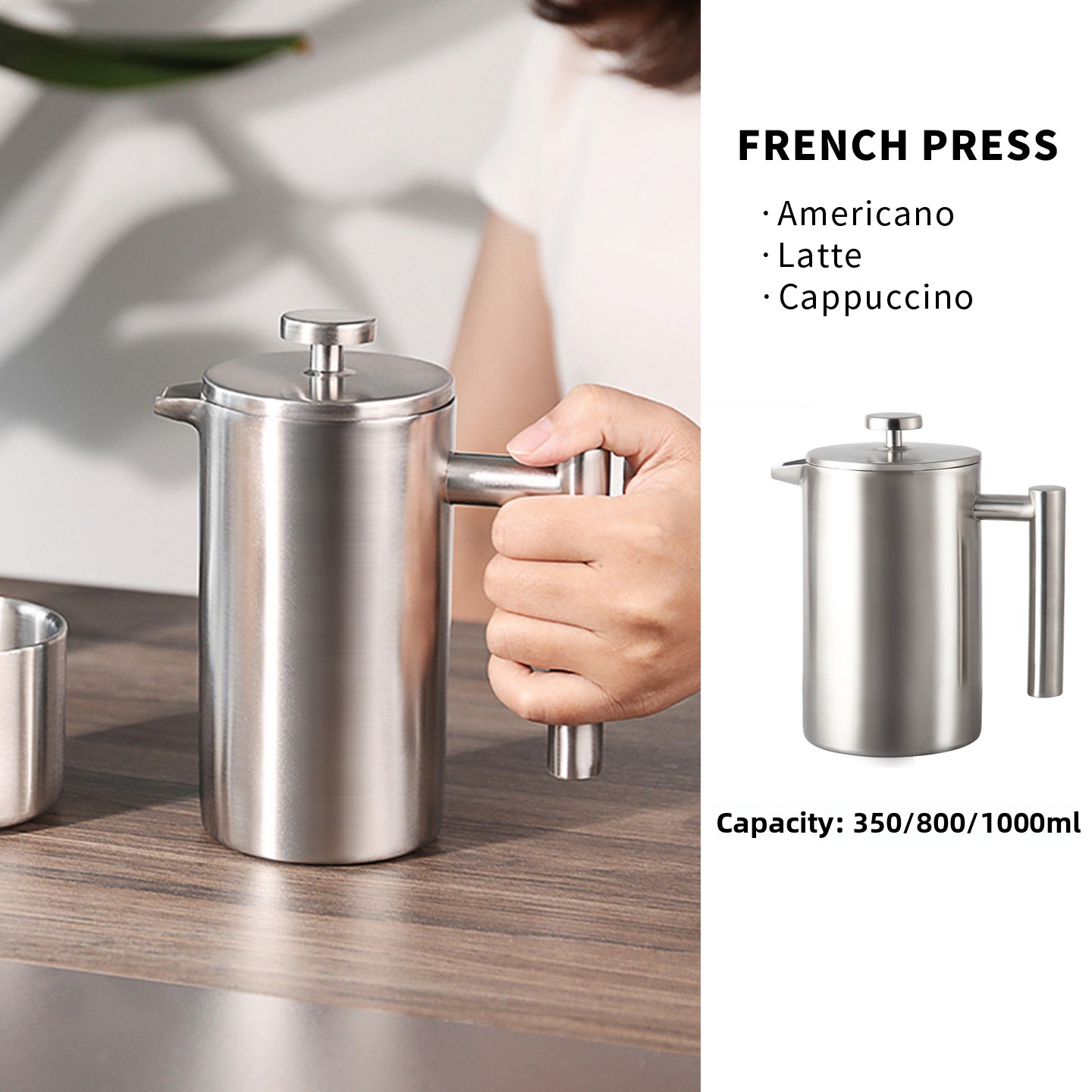304 Stainl Steel French Pr Cof - Coffee Tea Pots 评论和价格