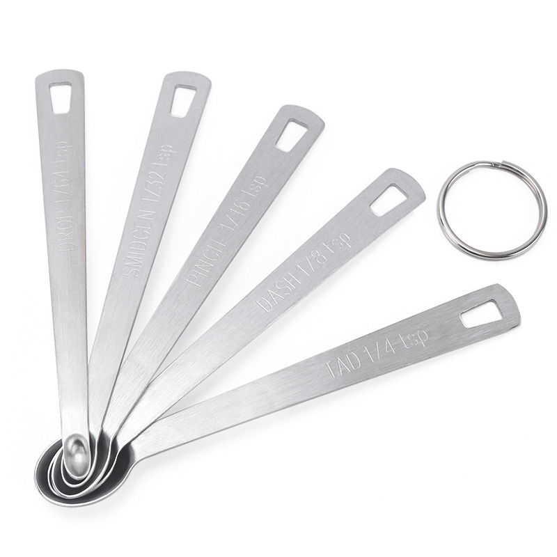 5pcs/Set Small Measuring Spoon - Coffee Tea Catering 评论和价格