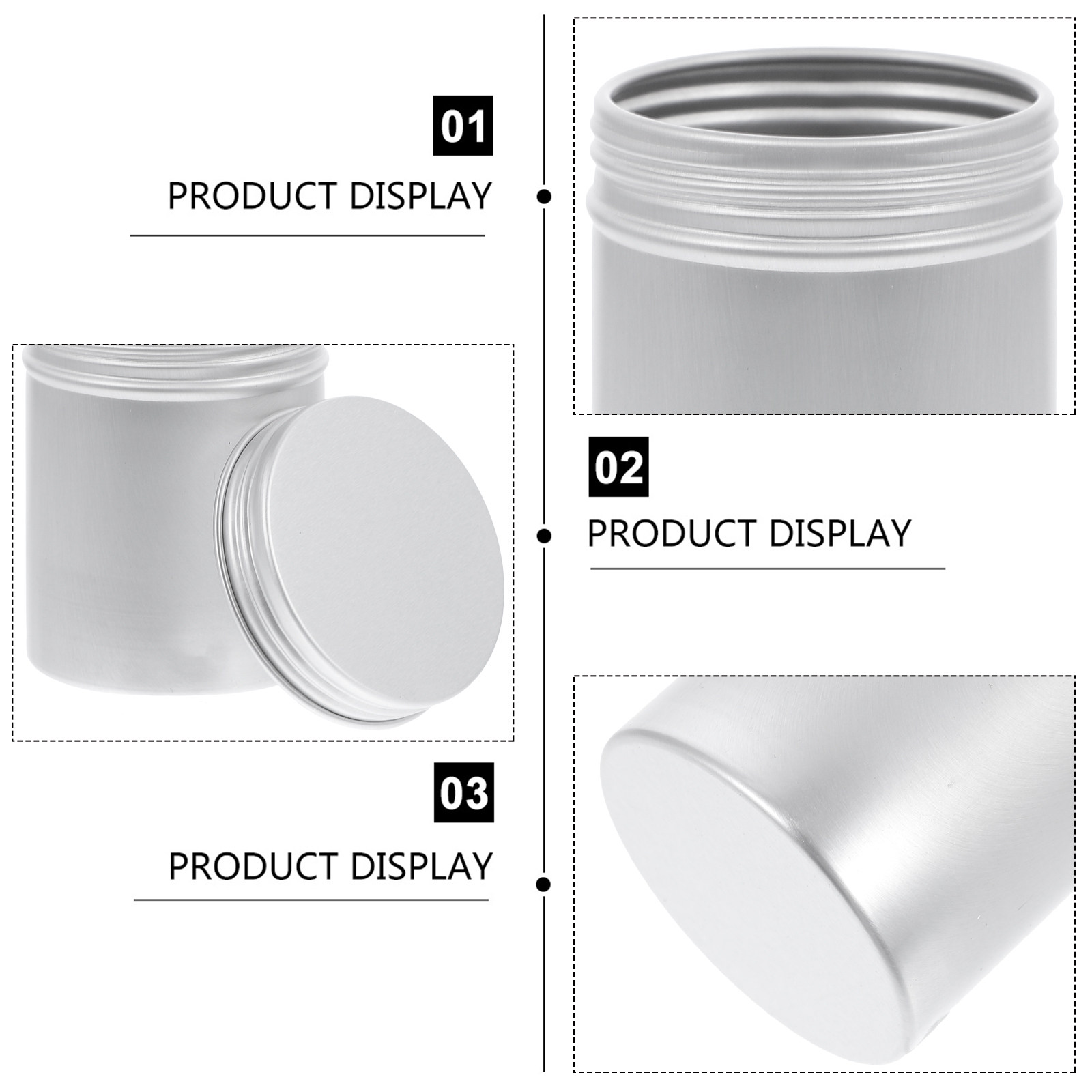 4Pcs Fine Polished Aluminum Ca - Coffee Tea Box 评论和价格
