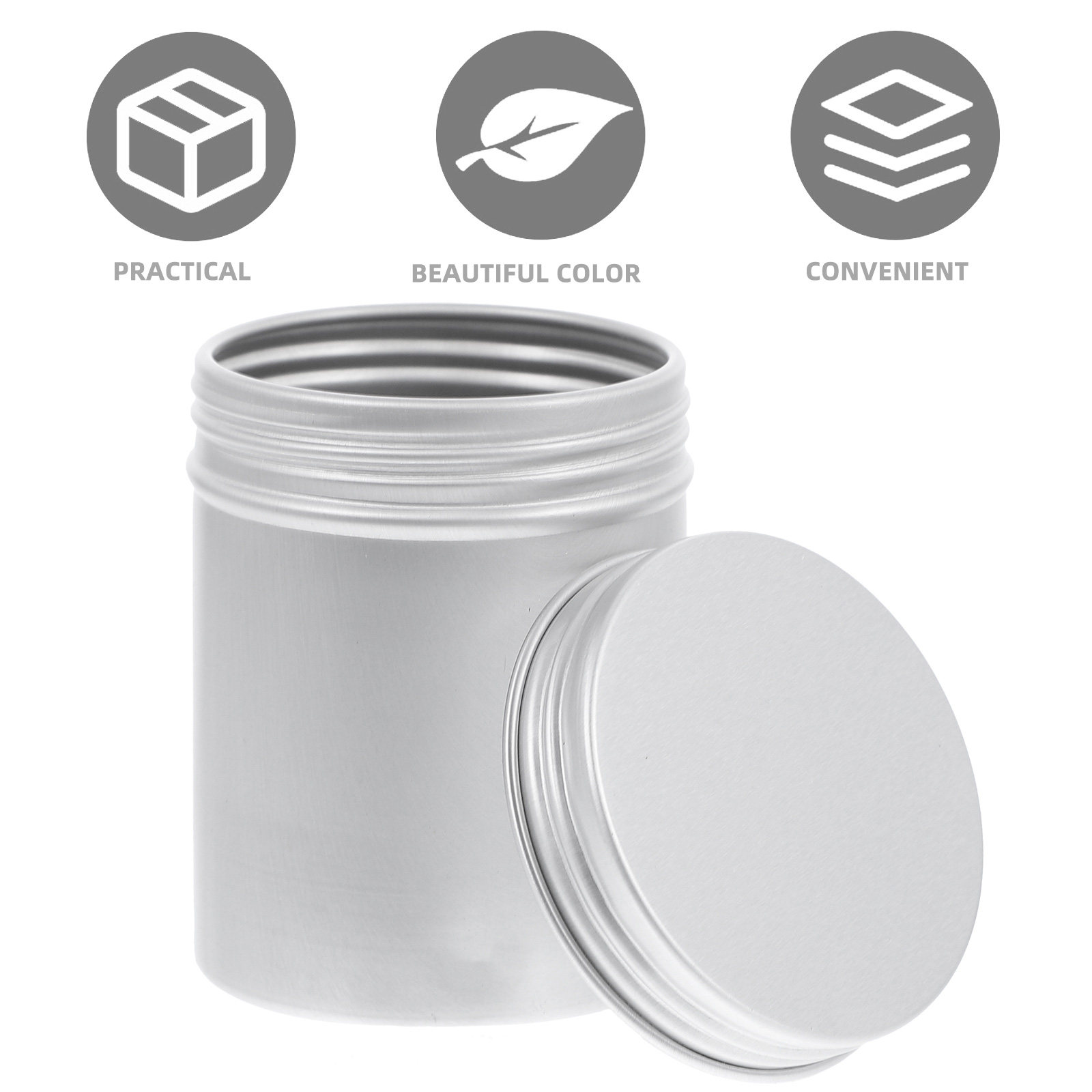 4Pcs Fine Polished Aluminum Ca - Coffee Tea Box 评论和价格