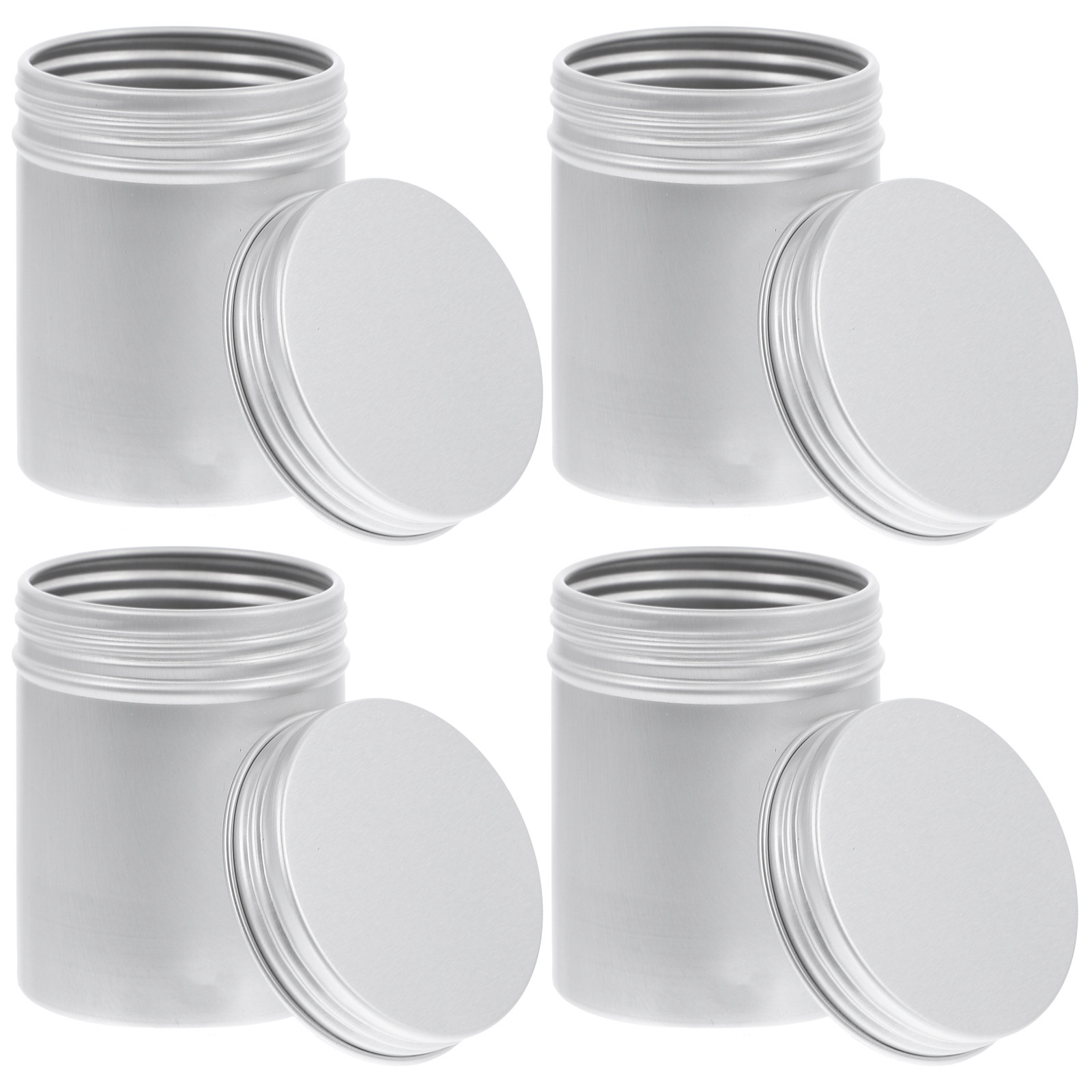 4Pcs Fine Polished Aluminum Ca - Coffee Tea Box 评论和价格