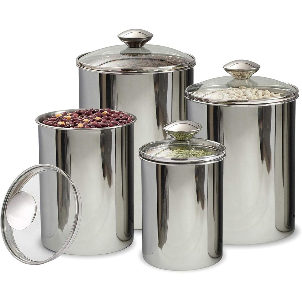 4-Piece Stainless Steel Food S - Coffee And Tea Glass 评论和价格