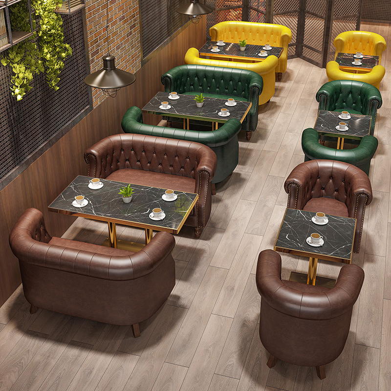 Bar Double Sofa Booth, Music L - Coffee Tea Lounge 评论和价格