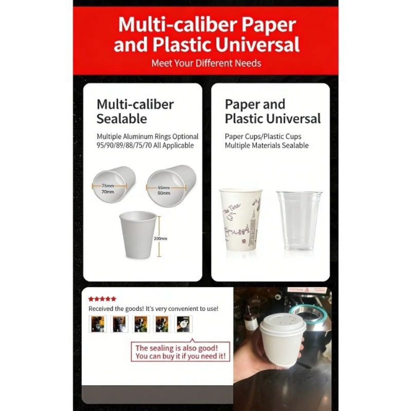Automatic Plastic Cup Sealing  - Coffee Tea 评论和价格