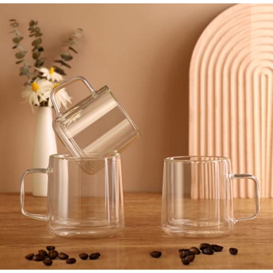 10oz Glass Coffee MugsDouble W - Coffee Tea Bags 评论和价格