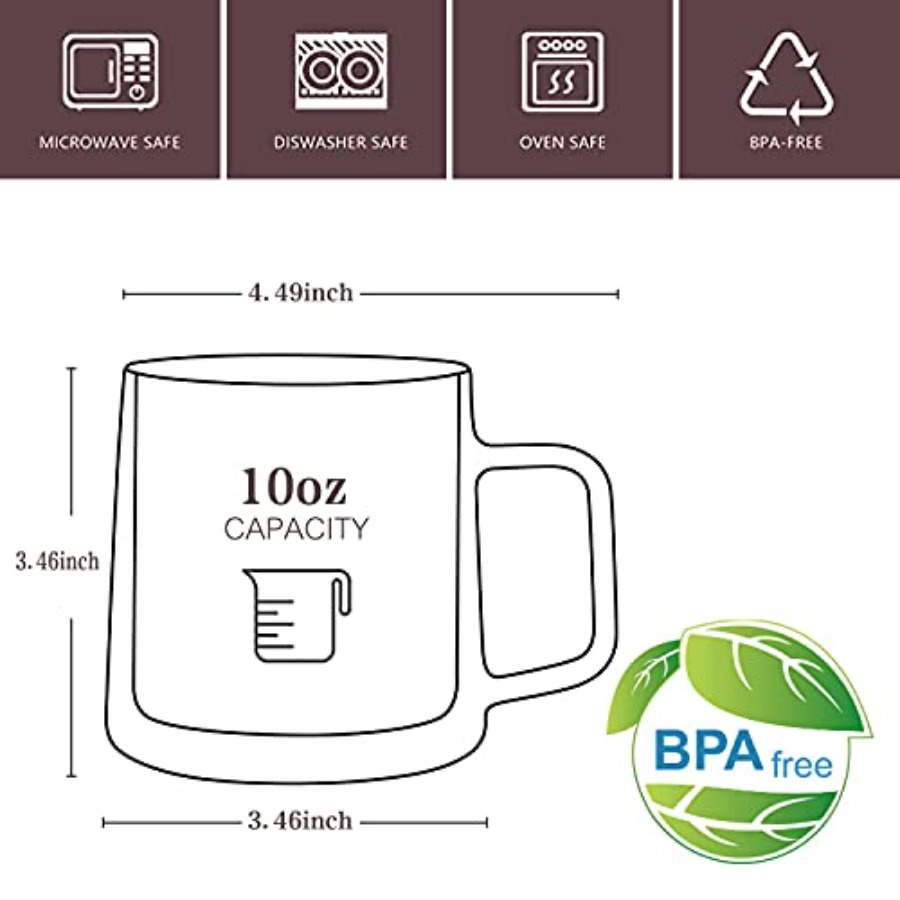 10oz Glass Coffee MugsDouble W - Coffee Tea Bags 评论和价格