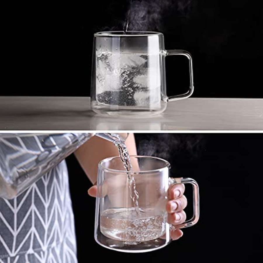 10oz Glass Coffee MugsDouble W - Coffee Tea Bags 评论和价格