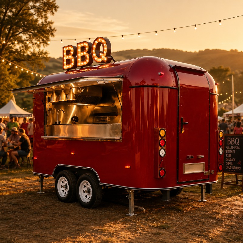 Food Truck Trailer Street Cate - Coffee Tea Van 评论和价格