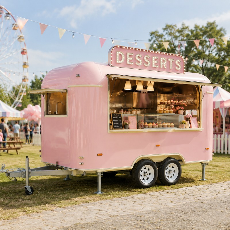 Food Truck Trailer Street Cate - Coffee Tea Van 评论和价格