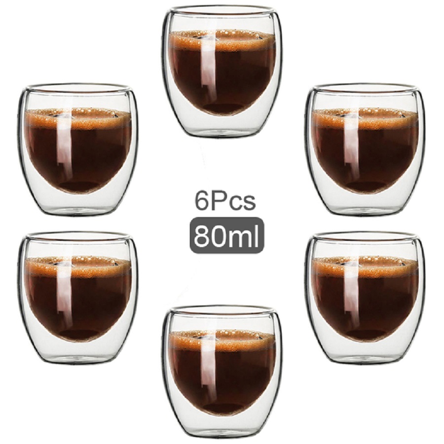 Double Walled Glass Coffee Mug - Coffee Tea Catering 评论和价格