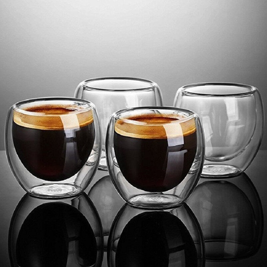 Double Walled Glass Coffee Mug - Coffee Tea Catering 评论和价格