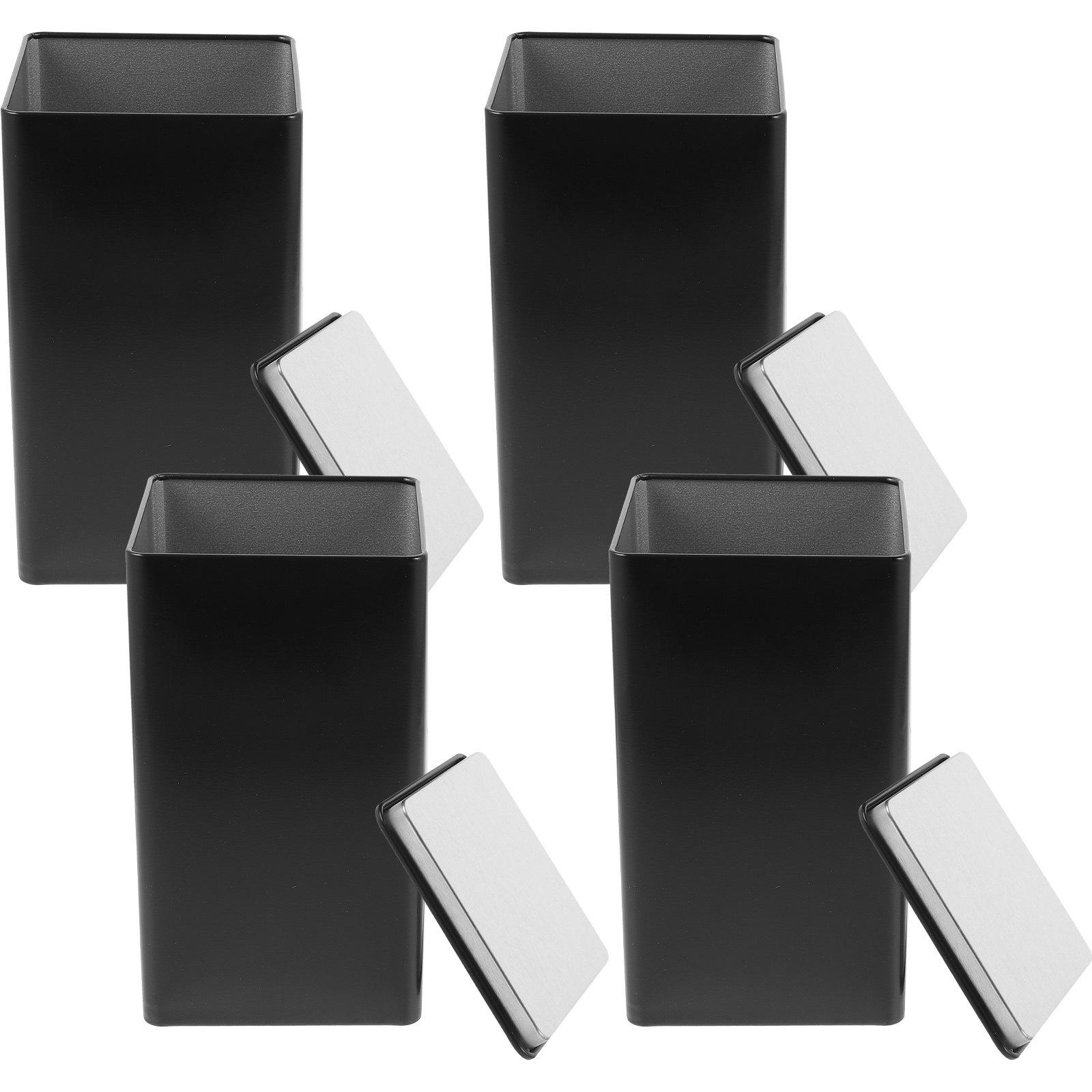 4Pcs Storage Jars Tinplate Box - Coffee Tea Box 评论和价格