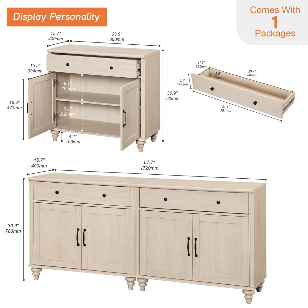 Buffet Cabinet with 4 Doors an - Coffee & Tea Garden Lincoln Menu 评论和价格