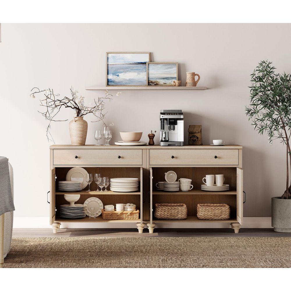 Buffet Cabinet with 4 Doors an - Coffee & Tea Garden Lincoln Menu 评论和价格