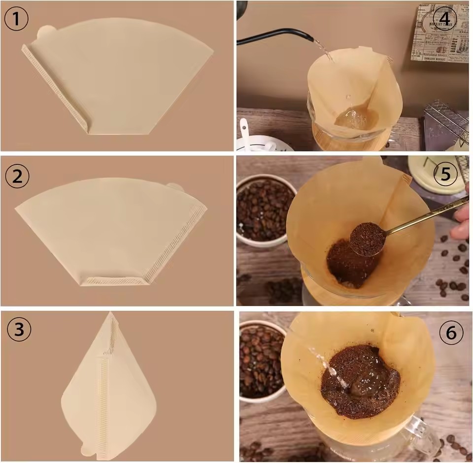 50pcs/set Log Pulp Paper Coffe - Coffee Tea Bags 评论和价格