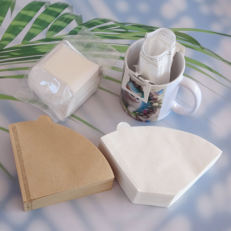 50pcs/set Log Pulp Paper Coffe - Coffee Tea Bags 评论和价格