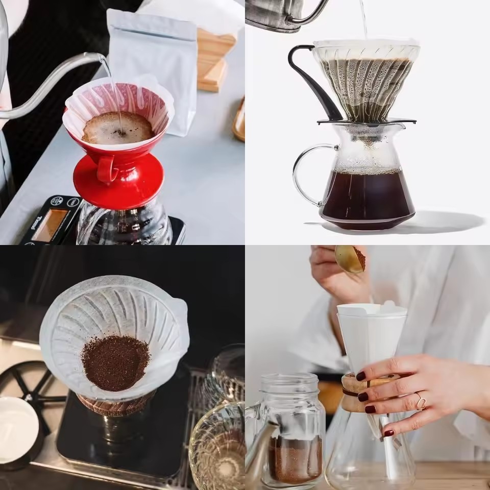 50pcs/set Log Pulp Paper Coffe - Coffee Tea Bags 评论和价格