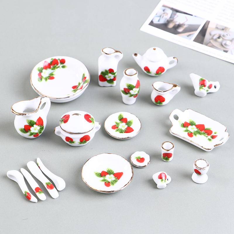 1 Set 1:12 Miniature Doll Hous - Coffee Tea Catering 评论和价格